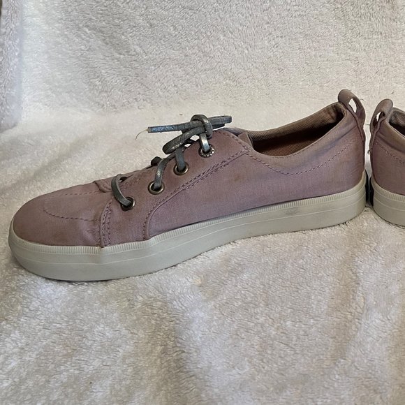 SPERRY Kids Sneakers PURPLE Canvas CREST VIBE 0722 - Picture 4 of 14